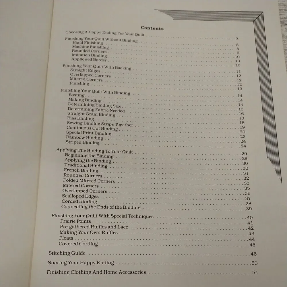 Vtg 1987 - Happy Endings Finishing The‎ Edges of Your Quilt - Patchwork Place
